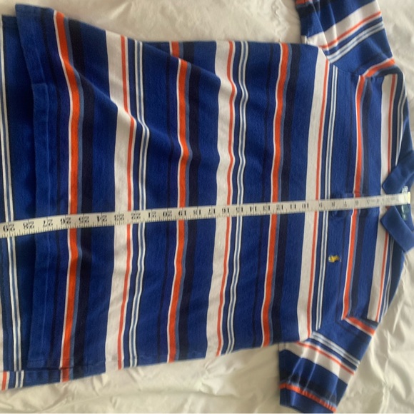 Spring colors striped Ralph Lauren Polo Sport shirt. - Picture 5 of 5